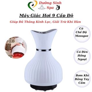 Máy Giác Hơi 9 Cấp Độ Giúp Đả Thông Kinh Mạch Thiết Kế Cầm Tay Nhỏ Gọn Tiện Dụng Với 3 Đầu Thay Thế