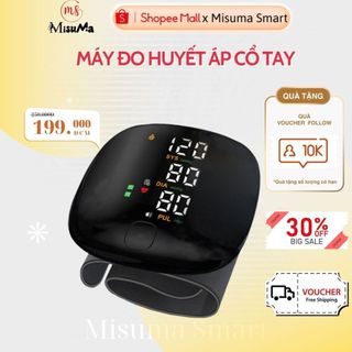 Máy đo huyết áp cổ tay Misuma, Máy đo huyết áp tự động, sử dụng đơn giản cảnh báo huyết áp và nhịp tim bất thường