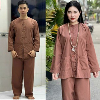  CÓ BIGSIZE PHOM RỘNG Set bộ bà ba Nam Bộ kate unisex nam nữ đồ lam có nhiều màu 