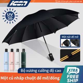 ICON Dù Gấp Tự Động 2 Chiều8 24 Xương UV Sunscreen Automatic Umbrella Retractable Folding Umbrella