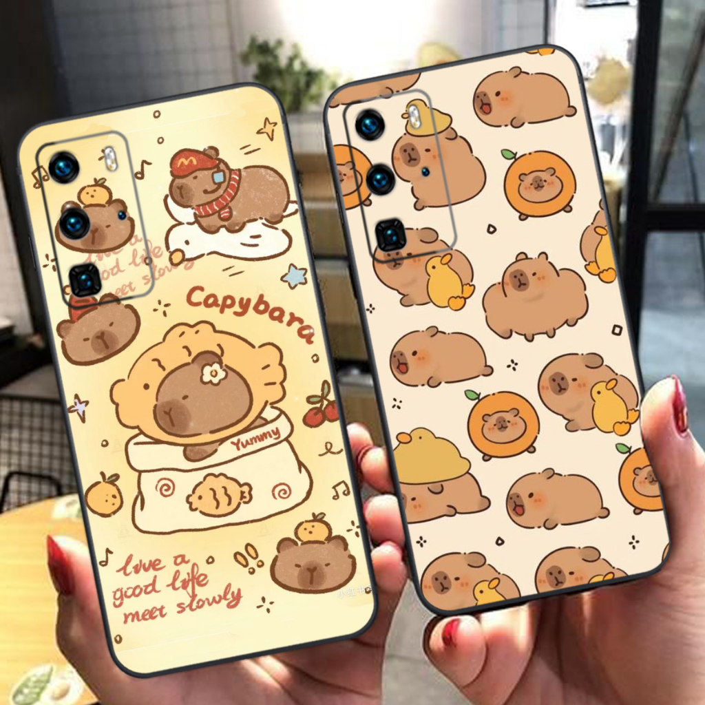 Ốp lưng Huawei P40 / P40 Pro / P40 lite hình capybara hot trend cute giá rẻ/KEY CASE