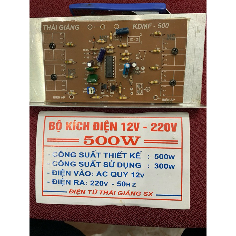 Bo mạch kích điện 500W TG