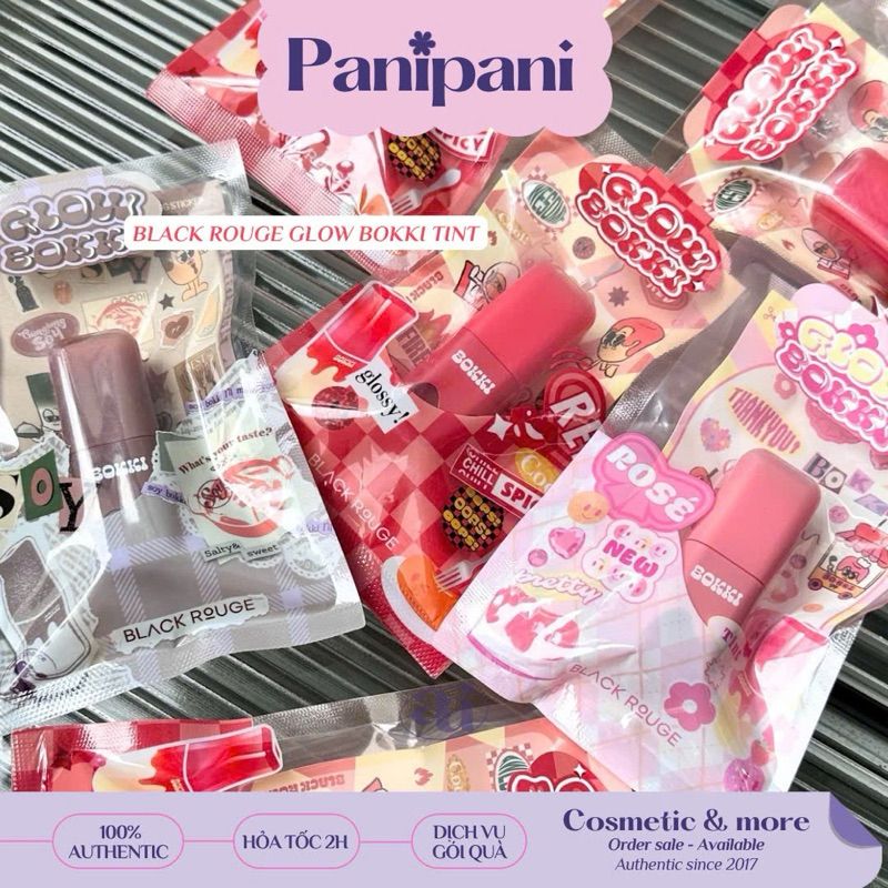 Son Tint Bóng Black Rouge Glow Bokki Tint | BigBuy360 - bigbuy360.vn