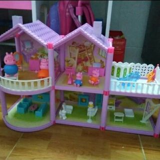 Bộ đồ chơi ngôi nhà heo kèm 4 chú heo đáng yêu cho bé