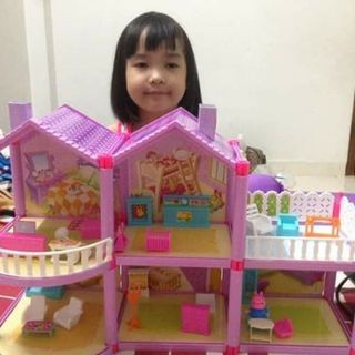 Bộ đồ chơi ngôi nhà heo kèm 4 chú heo đáng yêu cho bé