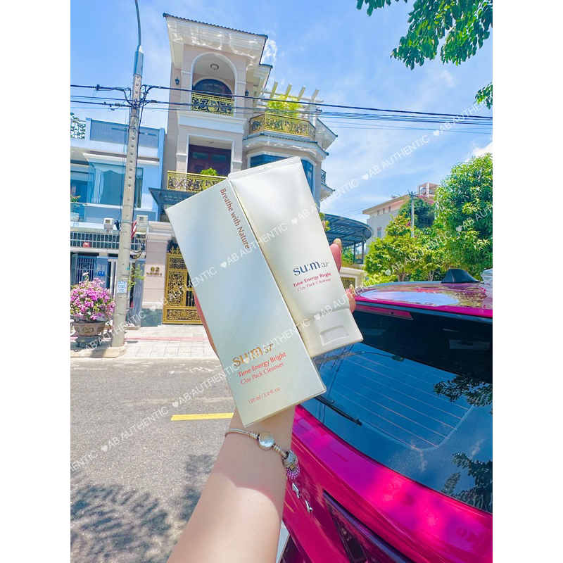 Sữa rửa mặt kiêm mặt nạ đất sét Sum 37 Time Energy Bright Clay Pack Cleanser 150ml - AB AUTHENTIC