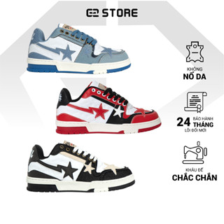 Giày nam sneaker G2 Racing giày nữ đế cao, giày thể thao da nam phối vải denim chính hãng G2 STORE