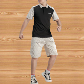 Bộ quần áo hè nam, set hè nam phối màu vải tăm lạnh ép nhiệt chữ HCT BH17