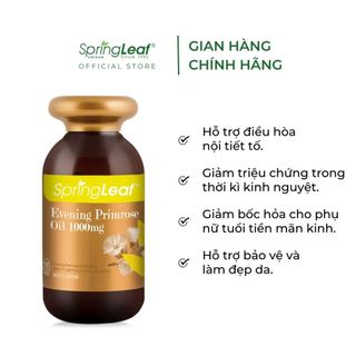  Tinh dầu hoa anh thảo cân bằng nội tiết tố nữ, hỗ trợ sức khỏe tổng thể SpringLeaf Evening Primrose Oil 90v