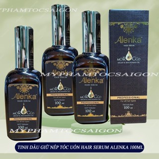 (chính hãng_giá sỉ] Tinh dầu dưỡng bóng và giữ nếp tóc uốn sóng lơi Alenka Hair Serum 100ML