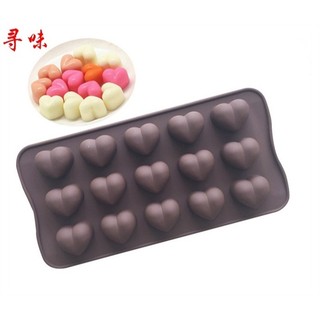 Khuôn Silicone Trái Tim Trơn