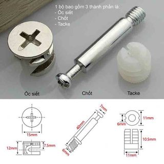 Bộ 50 chốt ốc cam ETOMAX