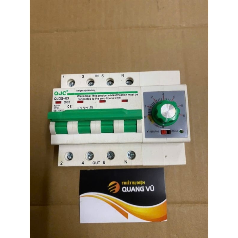 aptomat hẹn giờ tắt 3pha 4 dây 63a