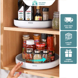 Kệ Đựng Gia Vị Nhà Bếp Xoay 360 độ, Kệ Để Đồ Gia Đình, Giá Để Mỹ Phẩm ECOCO