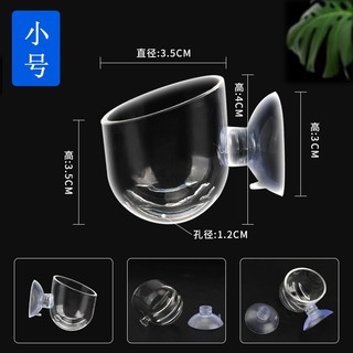 Cốc đựng giun cho cá ăn- Cốc trồng cây trong bể cá cảnh thủy sinh- Cốc đựng giun dán bể kính