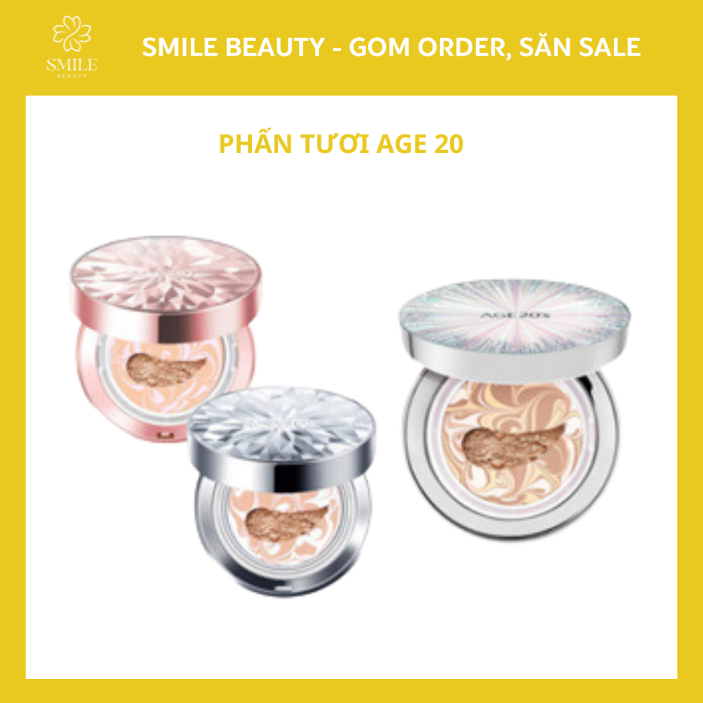 Kem nền Phấn tươi Age 20'S Signature Essence Cover Pact