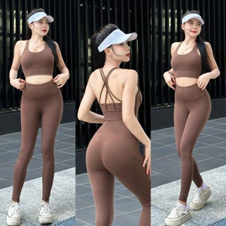 Đồ tập Gym Yoga Erobic nữ, Quần áo thể thao dáng đẹp chất liệu co giãn mềm mịn thấm hút mồ hôi (D28)