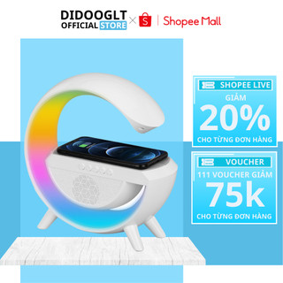 Loa Bluetooth hình chữ G - 4 Chức Năng Sạc Không Dây Tích Hợp Đèn Ngủ Đa Chế Độ Ánh Sáng Led RGB Âm Bass - Didooglt