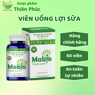 Viên Uống Lợi Sữa Mabio Dành Cho Phụ Nữ Sau Sinh Mất Sữa, Ít Sữa, Sữa Loãng Và Tắc Tia Sữa Hộp 60 viên