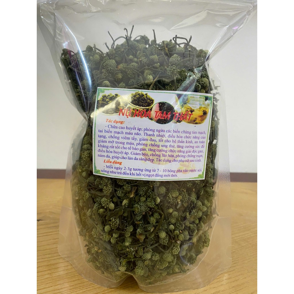 (Giá Sốc) 500gr Nụ Hoa Tam Thất (Loại 1, xanh, đẹp, cuống nhỏ)