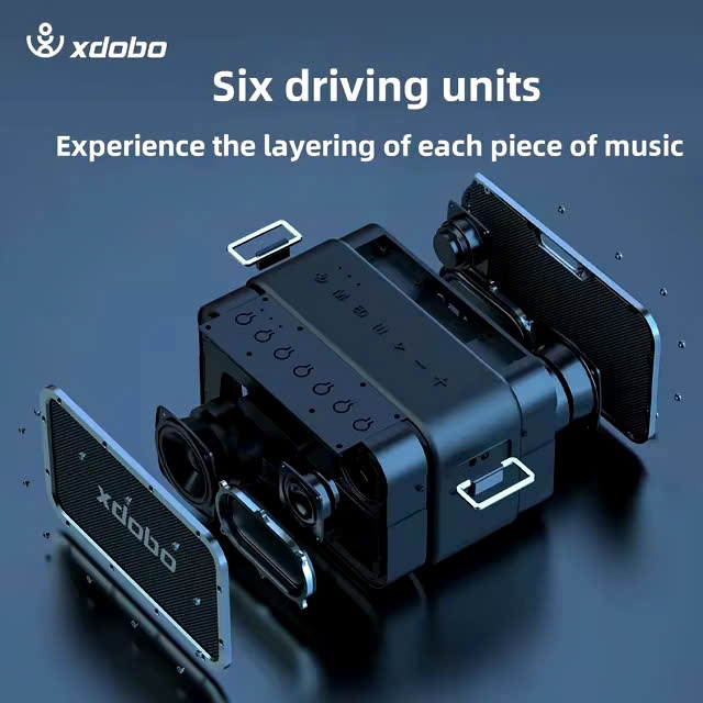 Loa Bluetooth 5.3 Di Động Xdobo Wake 1983 Max 120W, Chống Nước IPX5, Hỗ Trợ EQ, Thẻ TF Cổng USB | BigBuy360 - bigbuy360.vn