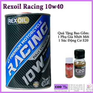 [ LIVE ] Nhớt Xe Số, Tay Côn Rexoil Racing 10W40 - Tặng Kèm quà gồm 1 súc Động cơ và 1 phụ gia nhớt mới Very Turbo