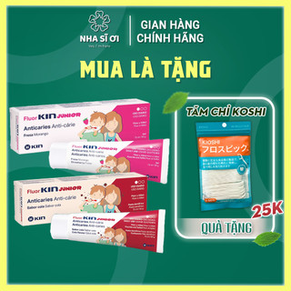 Kem Đánh Răng FLUOR KIN JUNIOR 1450ppm Ngăn Ngừa Sâu Răng Cho Trẻ Em Từ 6 Tuổi