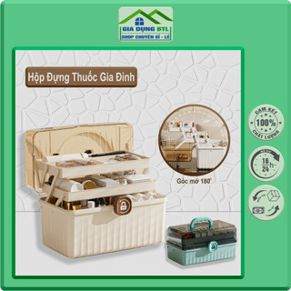  Hộp đựng thuốc gia đình Toshudo đựng thuốc đồ dùng y tế và đồ mỹ phẩm 
