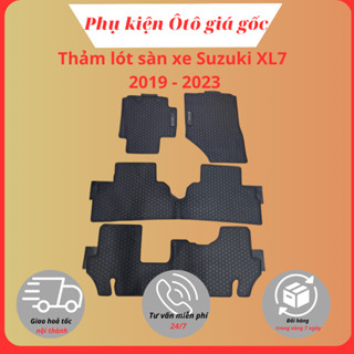 THẢM LÓT SÀN CAO SU Suzuki XL7 2019 - 2023 - Cao su đúc không mùi, mẫu tổ ong NISSIN