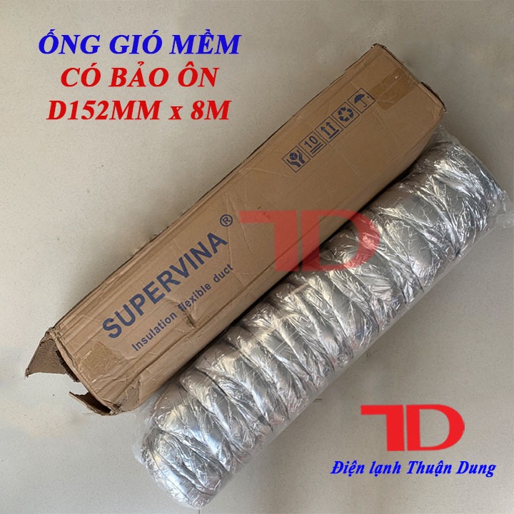 Ống gió mềm có bảo ôn D152mm x 8m