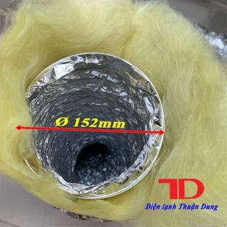 Ống gió mềm có bảo ôn D152mm x 8m