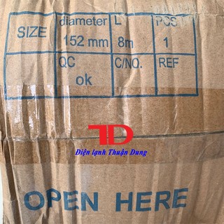 Ống gió mềm có bảo ôn D152mm x 8m