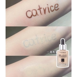 Kem Nền CATRICE HD Liquid Coverage 24H Mỏng Nhẹ Che Khuyết Điểm 002 005 010 020 030 - Bebeau
