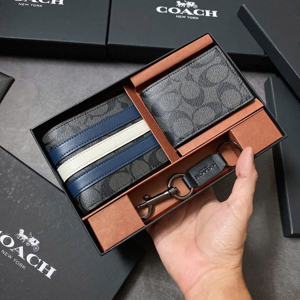 Set ví nam ngắn + khóa - S163