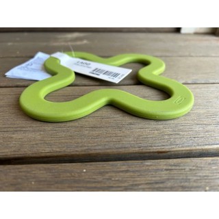 Lót nồi silicone hoa xanh