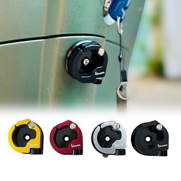 Móc Treo Cho Xe Vespa CNC Nhôm Đủ Màu Có Logo Vespa