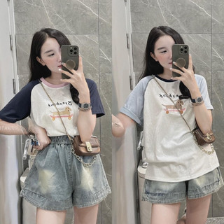 Áo phông chó pha tay chó thêu newww chất giấy mát lịmmm 2151 hàng QC freesize