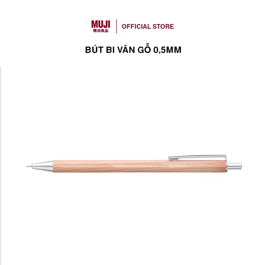 Bút Bi Vân Gỗ 0,5mm MUJI