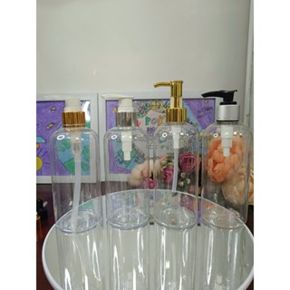 (COMBO 3 CHAI) - Chai lọ nhựa đựng dầu gội đầu CHAI PET 300ml TRONG nhấn cao cấp
