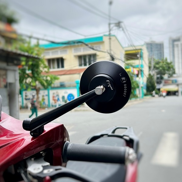 Gương Tròn Kiểu Rizooa Cho Vespa Honda Yamaha Cao Cấp