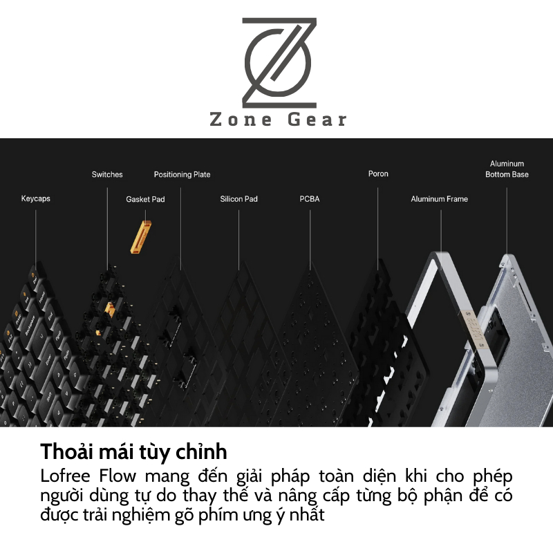 Bàn phím cơ low profile Lofree Flow 84 và 100 phím | BigBuy360 - bigbuy360.vn