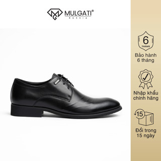  Giày Tây Nam Derby Da Bò Cao Cấp Buộc Dây Mũi Dập Vân - N302655 