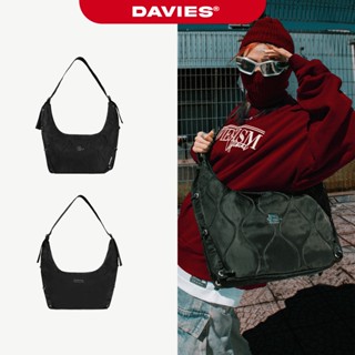 Túi đeo chéo đựng laptop DAVIES nam nữ vải dù màu đen hai mặt Air Bag local brand Davies | D-B53