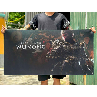 Lót Chuột Cỡ Lớn BLACK MYTH WUKONG Size 80x30cm / 90x40cm / 120x60cm Chống Trượt, Bền Đẹp