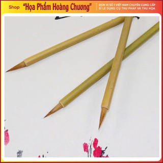 Bút tiểu khải lang hào cán tre viết thư pháp