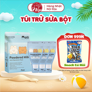 Túi đựng sữa, trữ sữa bột Molli 50g kháng khuẩn nhỏ gọn tiện lợi hộp 30 túi - nepshop1