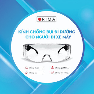 Kính chống bụi ORIMA NHẬT BẢN cho người đi xe máy , xe đạp , dùng được cho người đeo kính cận siêu xịn