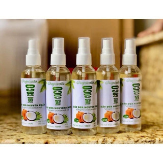 Dầu dừa  ép lạnh chai 100ml dạng xịt greenCoCo