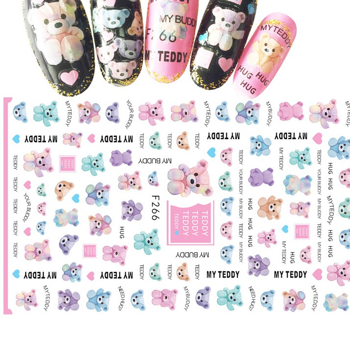 sticker gấu teddy mẫu mới hot hit
