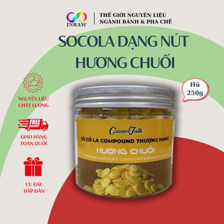 Socola Dạng Hạt Nút Hương Chuối Cacao Talk (Túi 1kg)